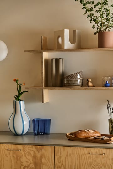 Ada Stripe vas 37 cm - Plein air light blue - Broste Copenhagen