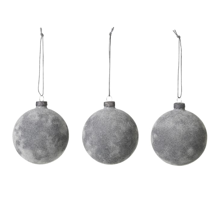 Alcan julkulor 3-pack, grå Broste Copenhagen