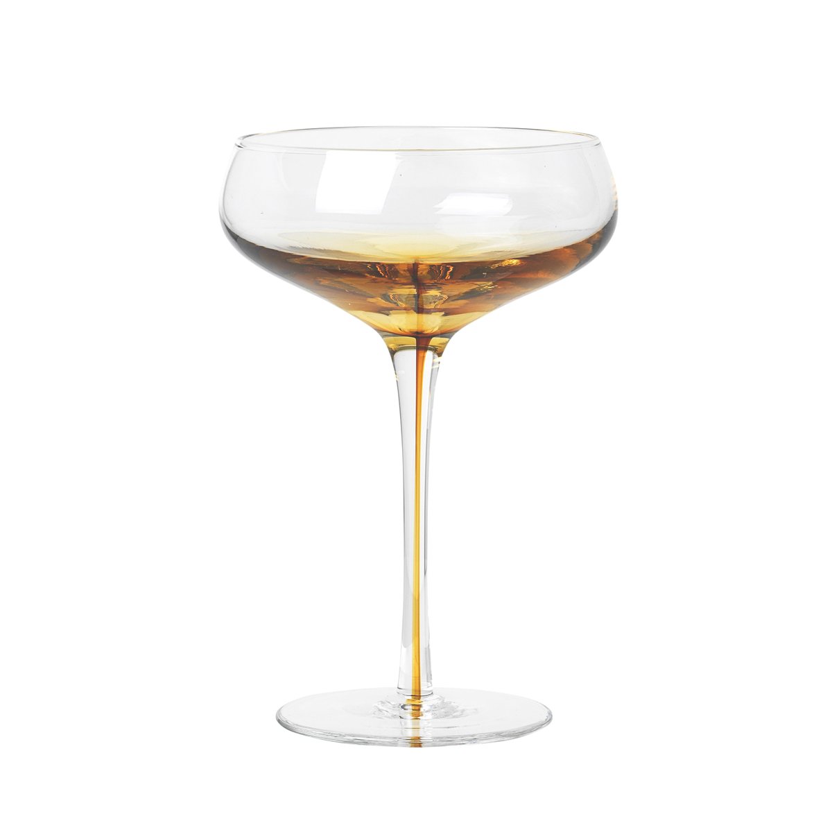 Broste Copenhagen Amber cocktailglas 20 cl | Skandinavisk Design | Cocktailglas | Gul