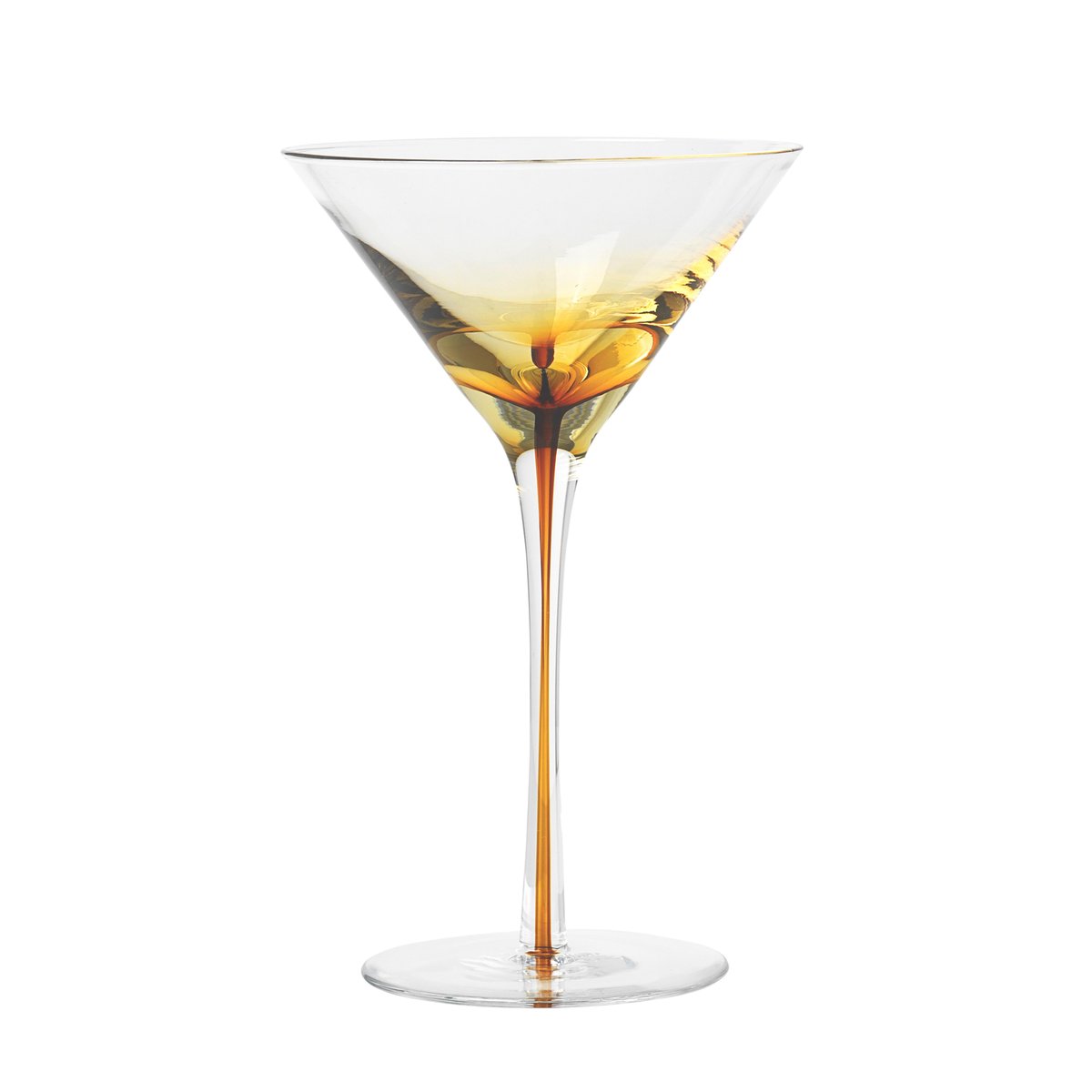 Broste Copenhagen Amber martiniglas 20 cl | Skandinavisk Design | Cocktailglas | Gul
