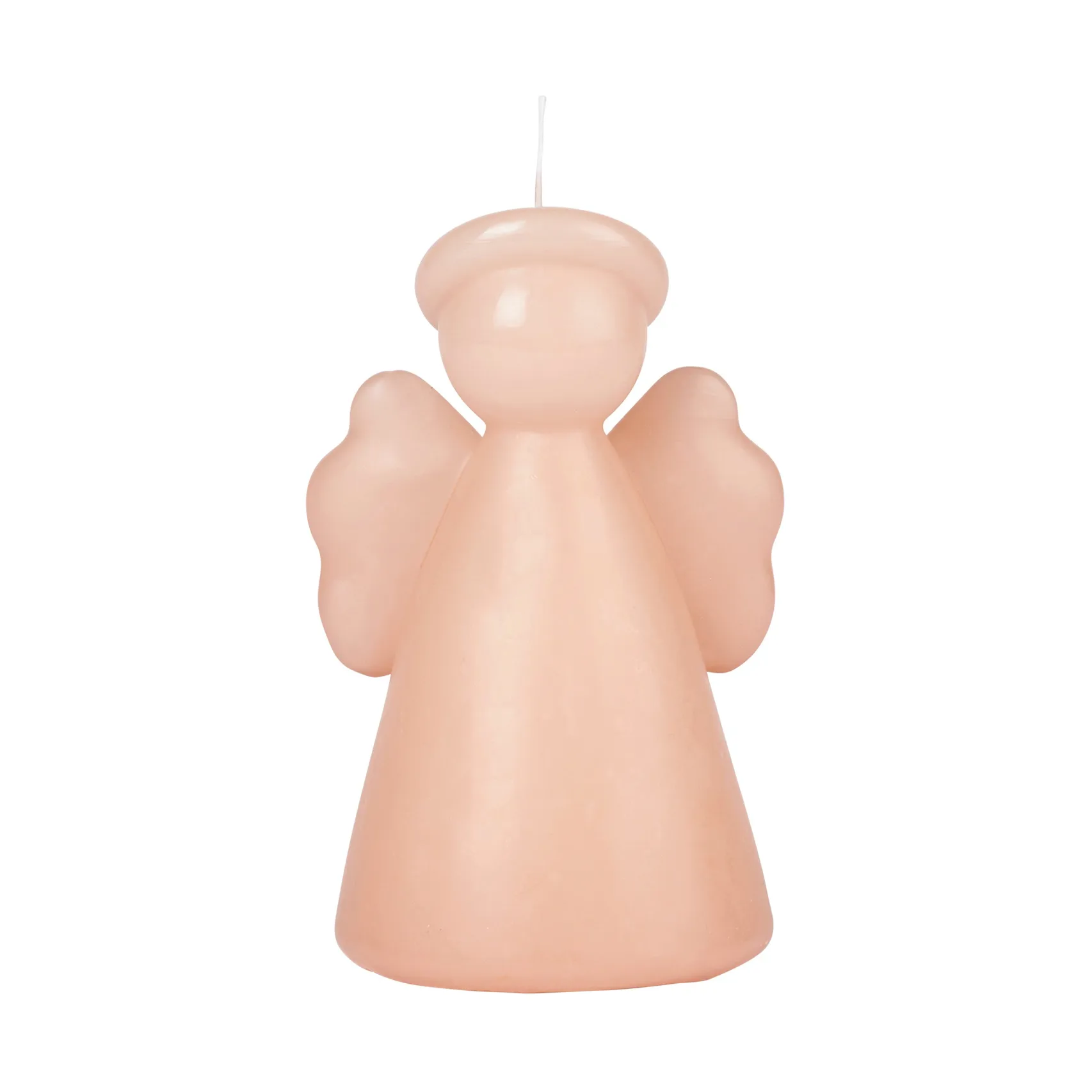 Angel sculpture ljus 14 cm, Dusty peach rose Broste Copenhagen