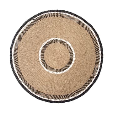 Anina matta sjögräs Ø120 cm - Natural-black - Broste Copenhagen