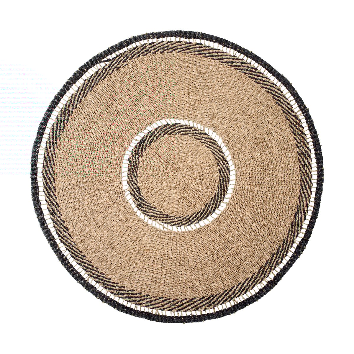 Broste Copenhagen Anina matta sjögräs 120 cm Natural-black