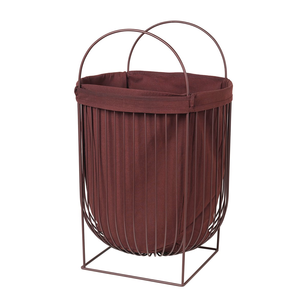 Broste Copenhagen Arild tvättkorg Puce Aubergine | Skandinavisk Design | Tvättkorgar | Röd