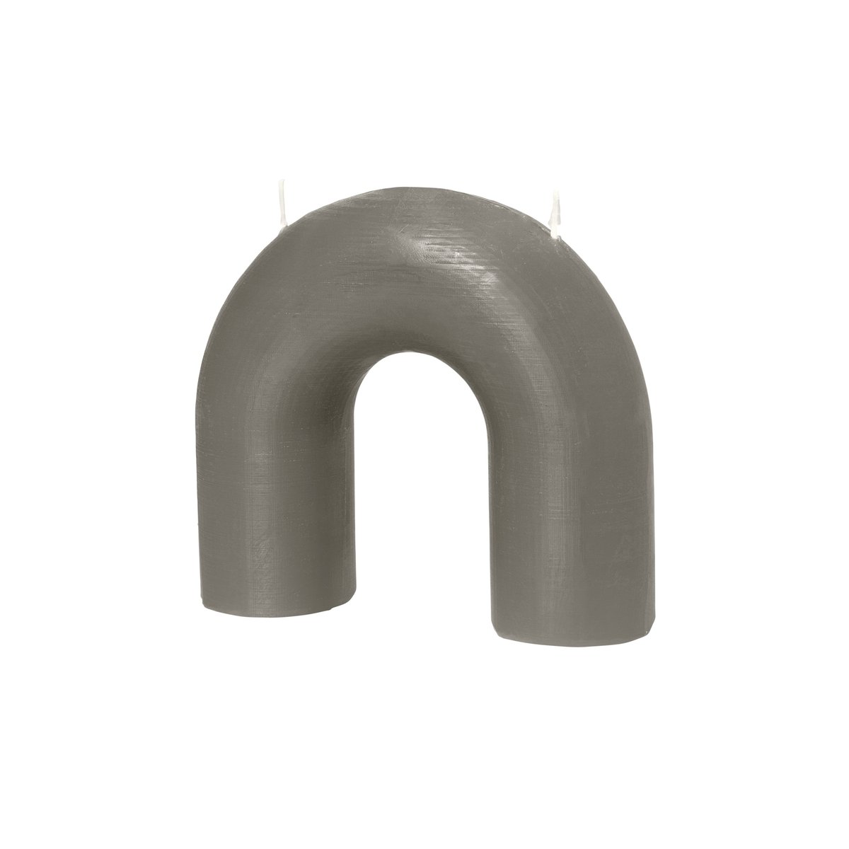 Broste Copenhagen Bend ljus 14,5x16,5 cm Fungi | Skandinavisk Design | Ljus | Grå