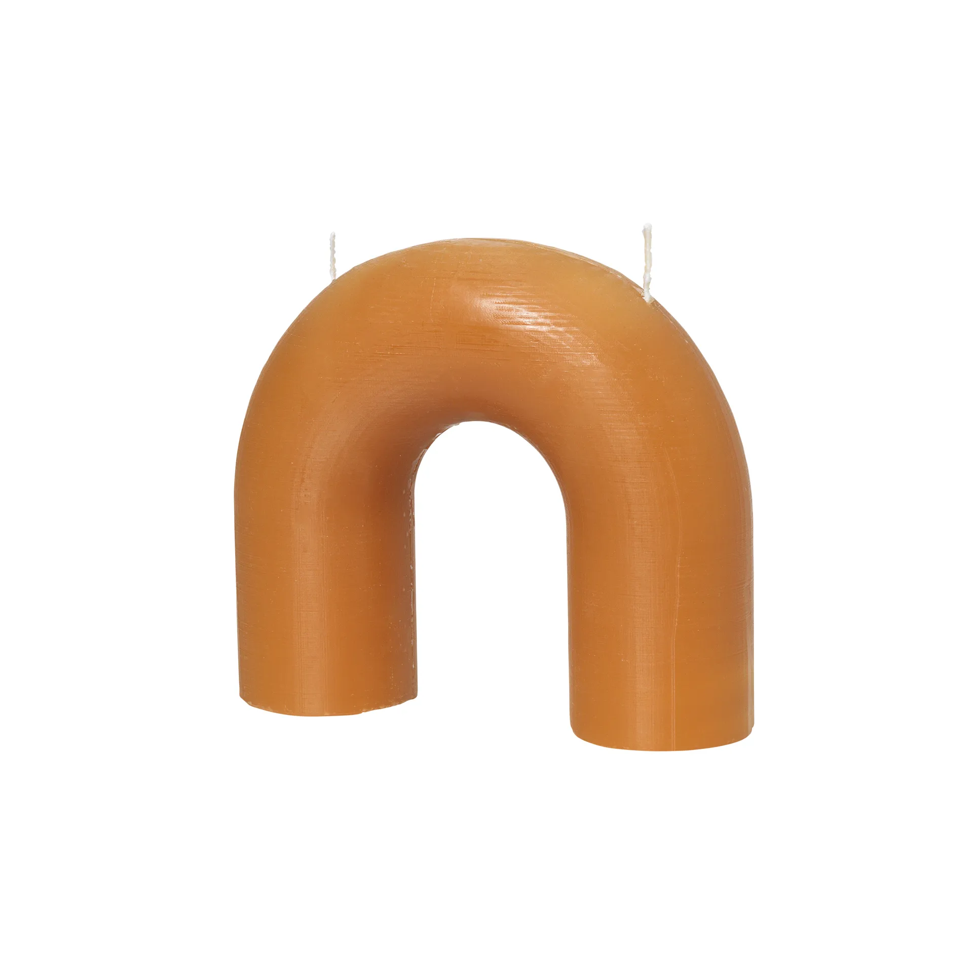 Bend ljus 14,5x16,5 cm, Honey gold Broste Copenhagen