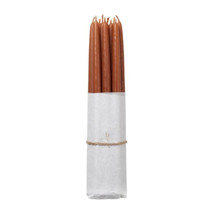 Broste Copenhagen doppade antikljus 10-pack - Terracotta - Broste Copenhagen