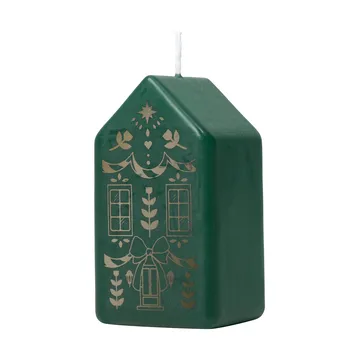 Casa blockljus - Dark Green-Gold - Broste Copenhagen