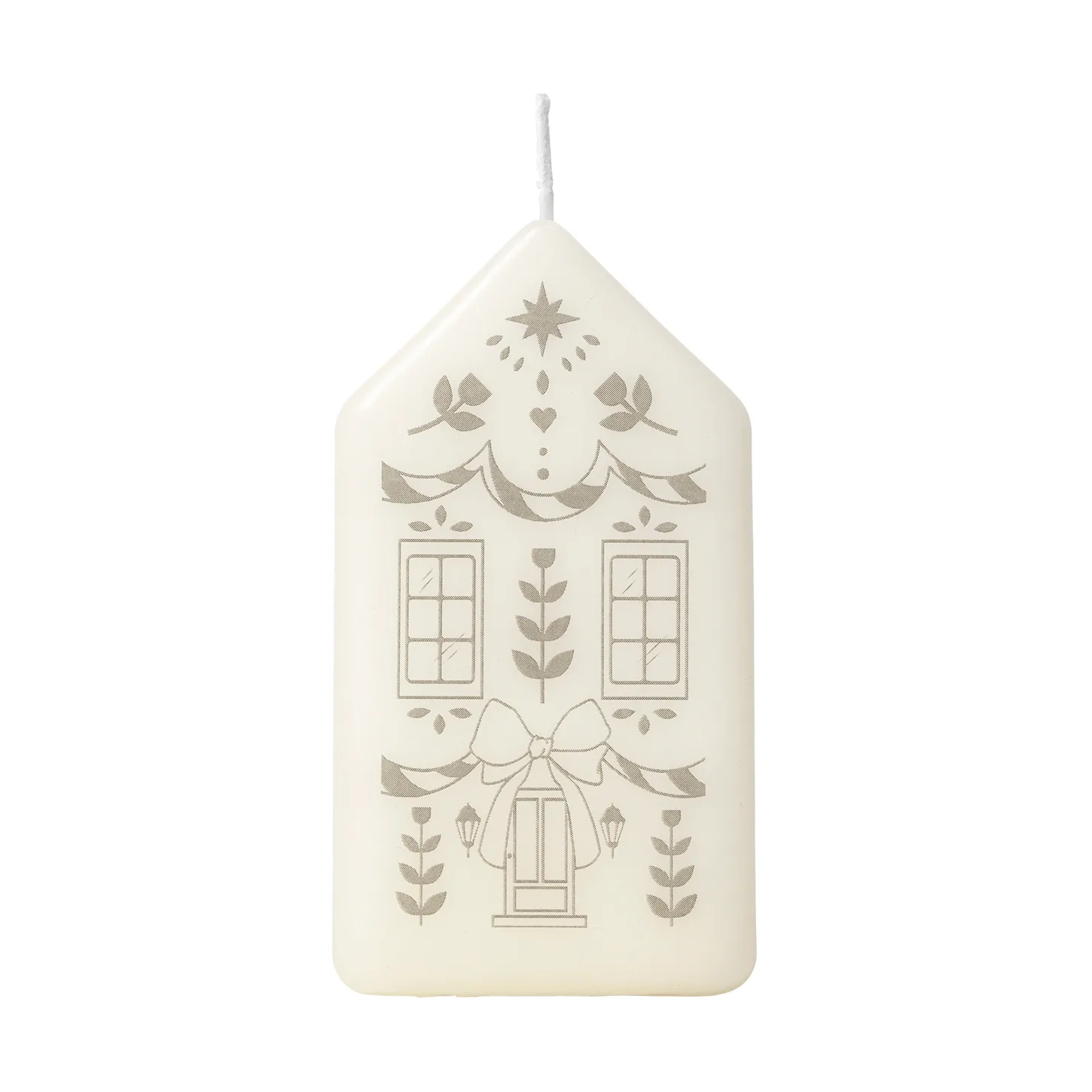 Casa blockljus, White-Silver Broste Copenhagen