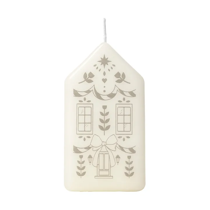 Casa blockljus - White-Silver - Broste Copenhagen