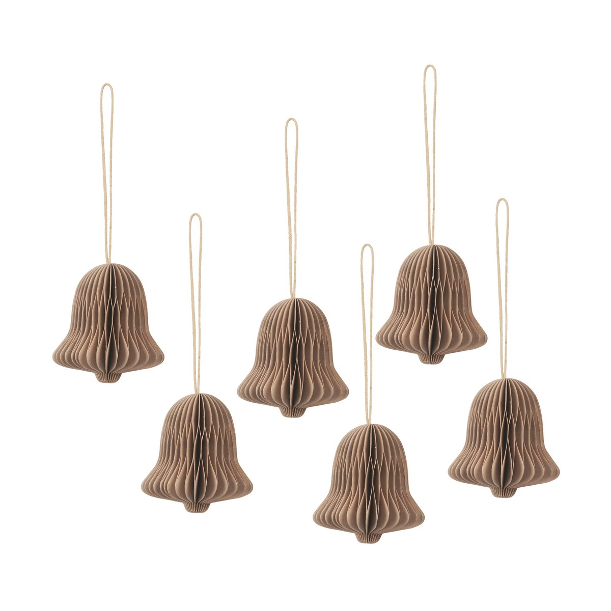 Broste Copenhagen Chime bjällra julhänge Natural brown