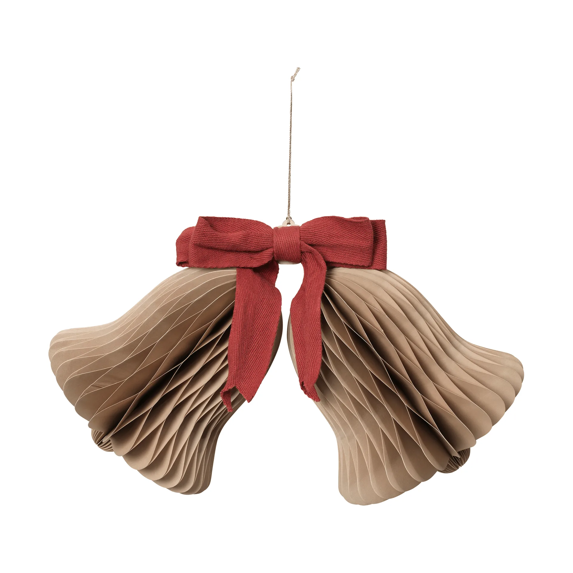 Chime bjällra julupphäng, Natural Brown-Red Broste Copenhagen
