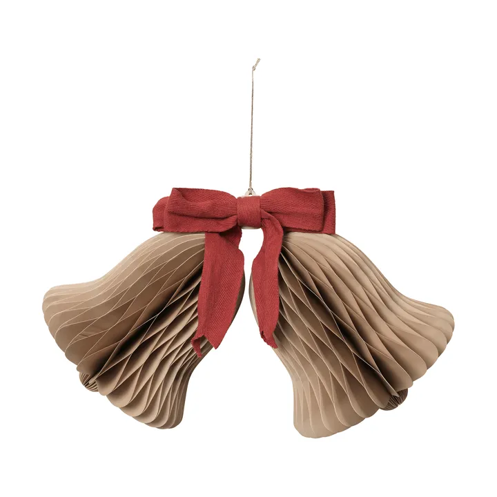 Chime bjällra julupphäng - Natural Brown-Red - Broste Copenhagen