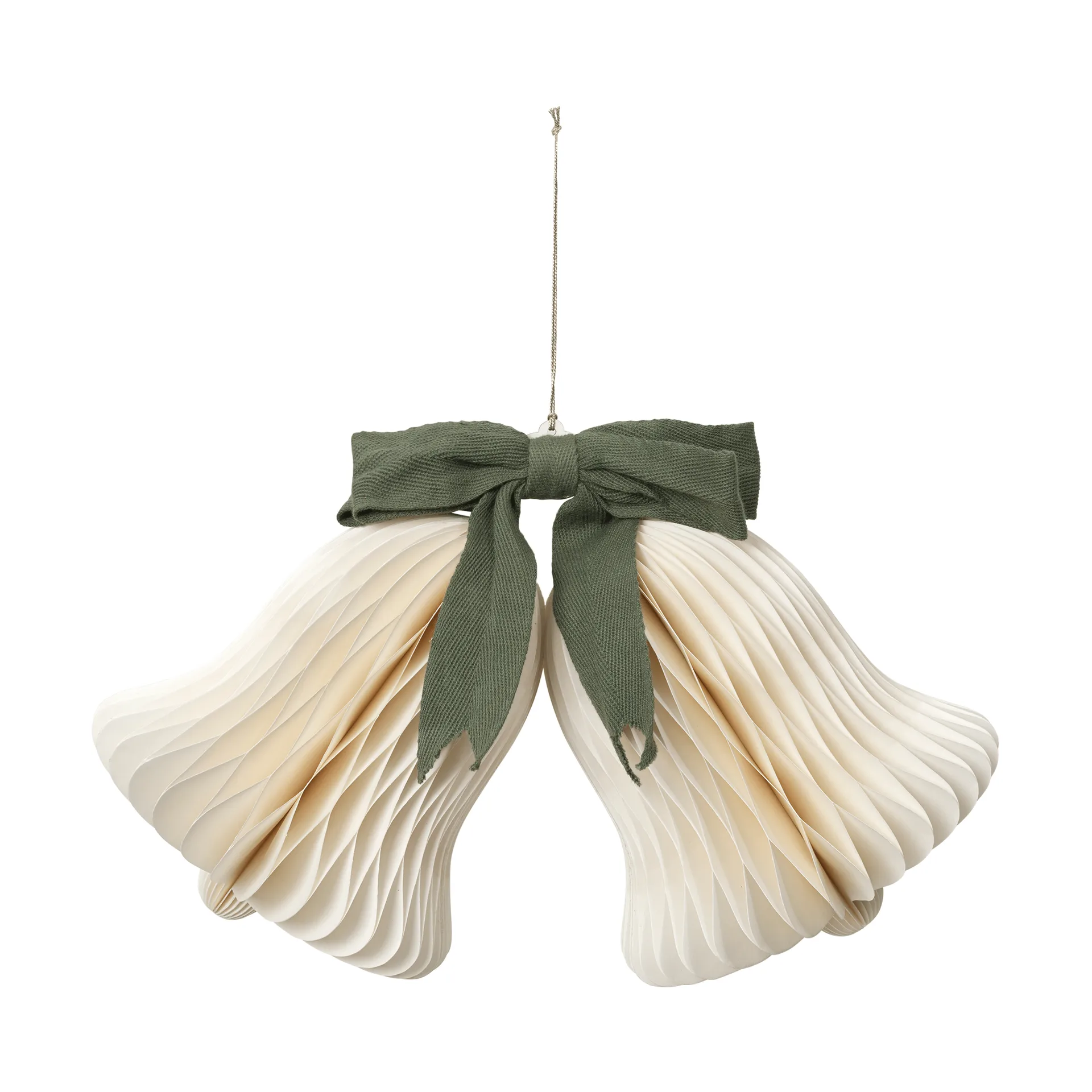 Chime bjällra julupphäng, Off White-Grape Leaf Green Broste Copenhagen