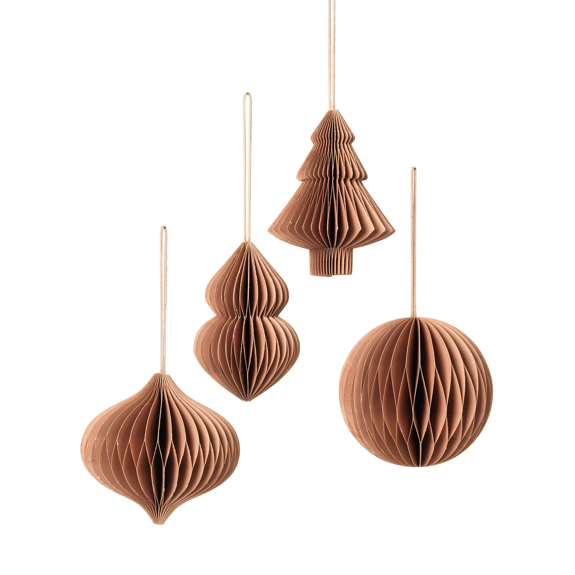 Christmas mix juldekoration 4 delar Indian tan Broste Copenhagen