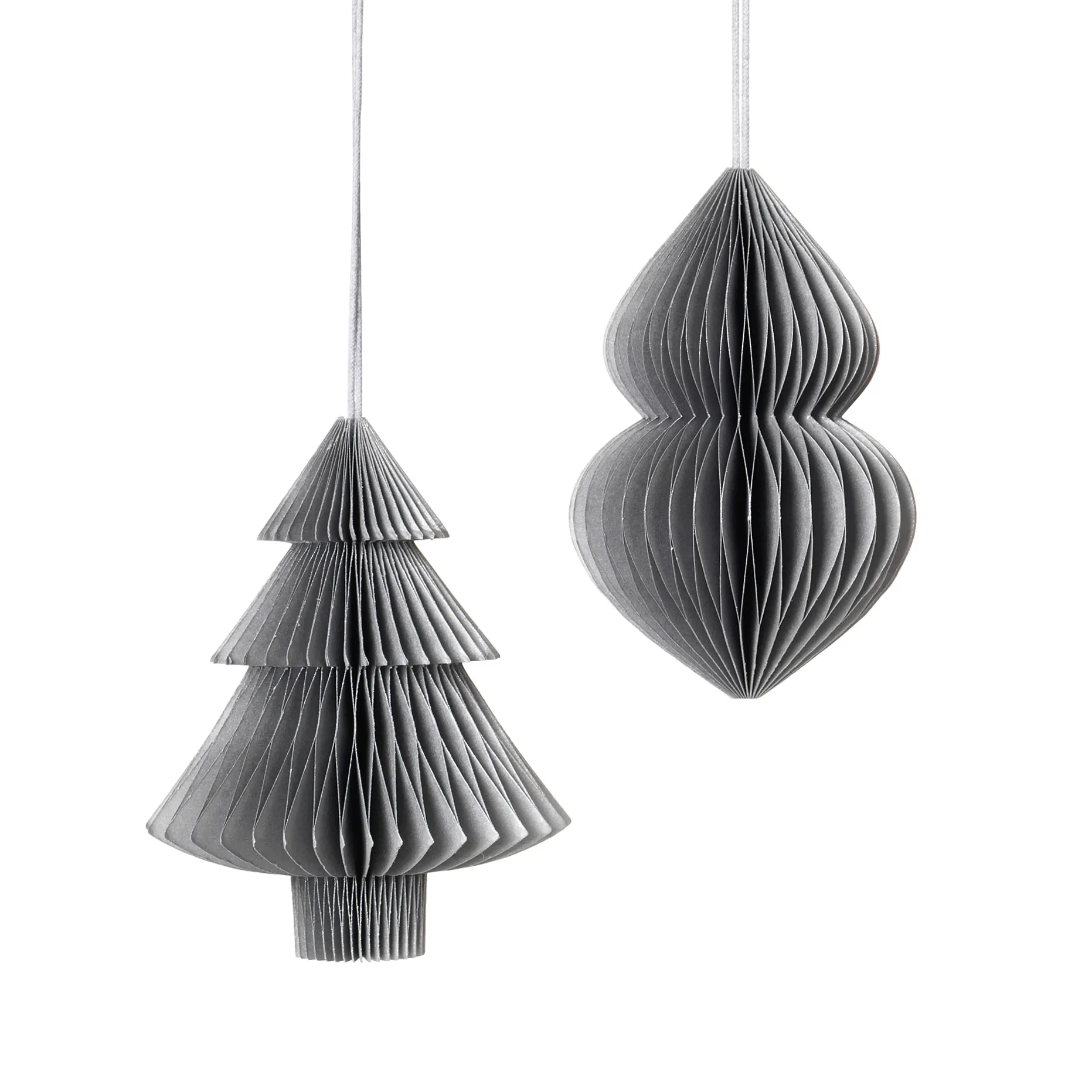 Christmas mix julgran-juldekoration 2 delar Silver,  Broste Copenhagen