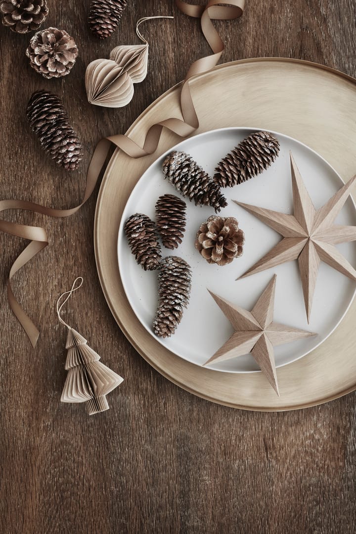 Christmas mix julgran-juldekoration 2-pack - Natural brown - Broste Copenhagen