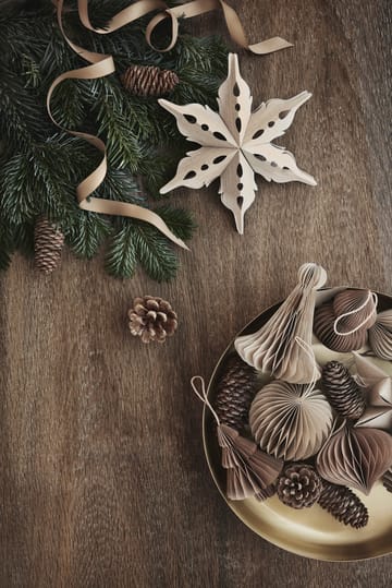 Christmas mix julkula-juldekoration 2-pack - Natural brown - Broste Copenhagen