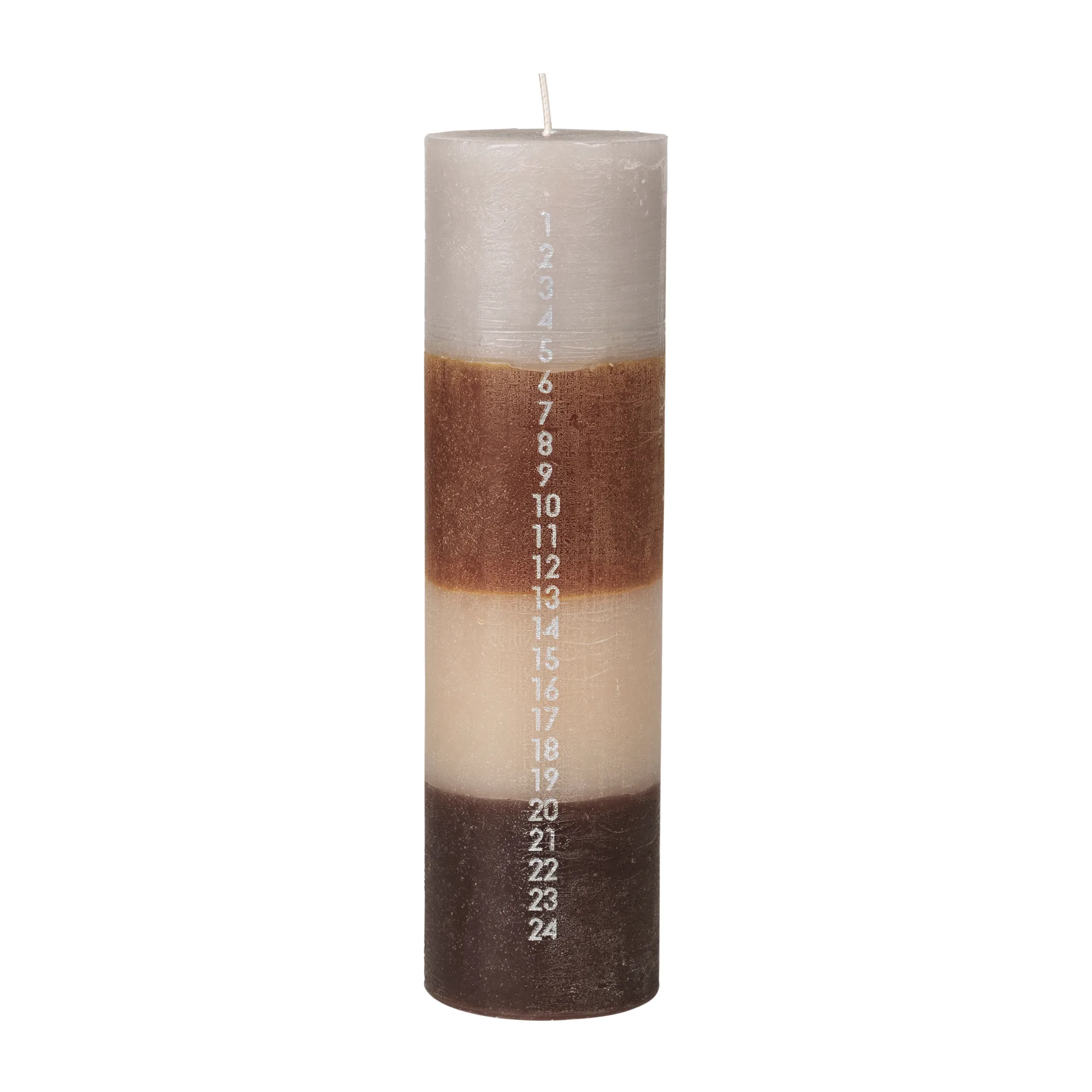 Colorblock kalenderljus, Multi-brown Broste Copenhagen