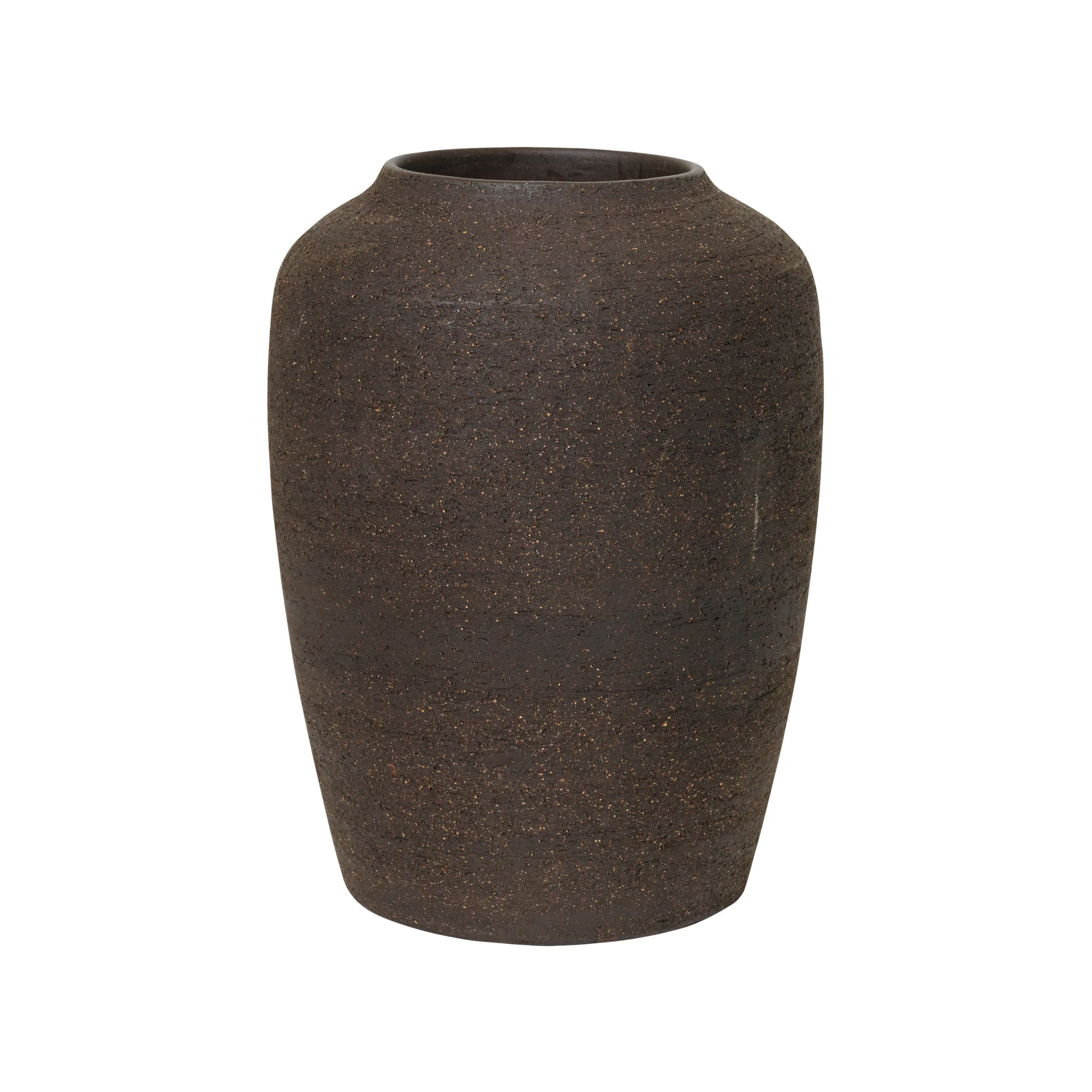 Cph Curve keramikvas 24,5 cm, Raw brown Broste Copenhagen
