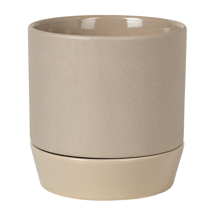 Denise kruka med fat Ø18 cm, Dove grey Broste Copenhagen