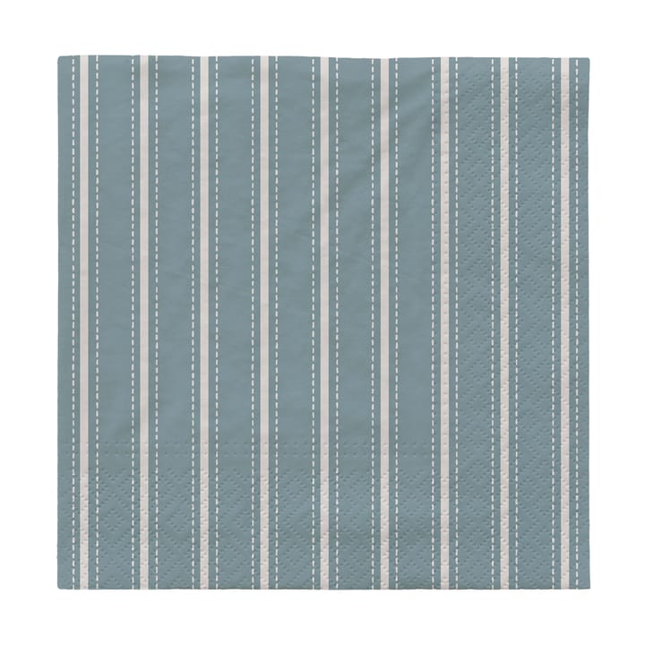 Dolly pappersservetter 33x33 cm 20-pack - Light blue-white - Broste Copenhagen
