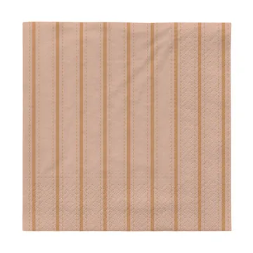 Dolly pappersservetter 33x33 cm 20-pack - Soft pink-cinnamon sand - Broste Copenhagen