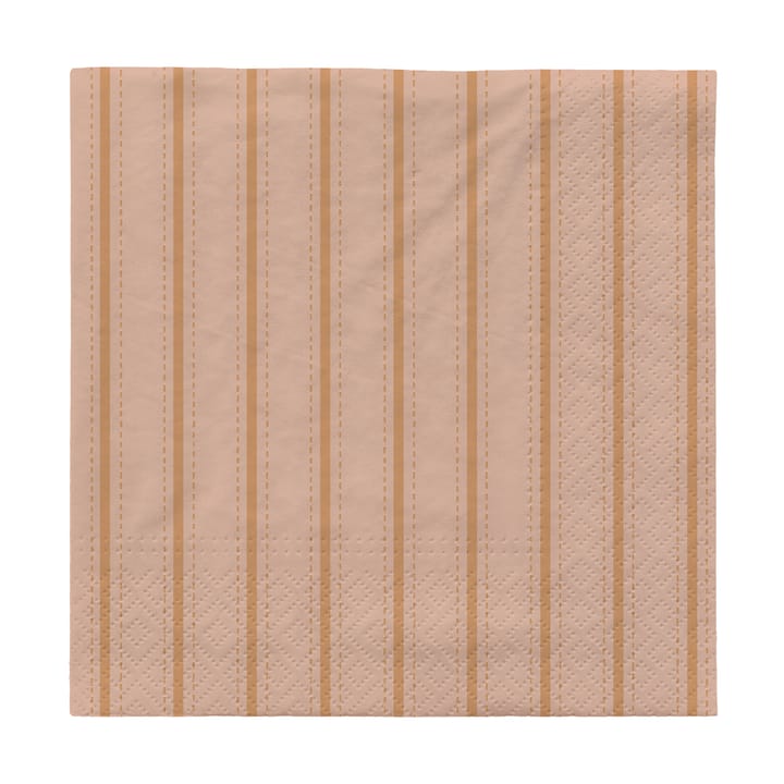 Dolly pappersservetter 33x33 cm 20-pack - Soft pink-cinnamon sand - Broste Copenhagen