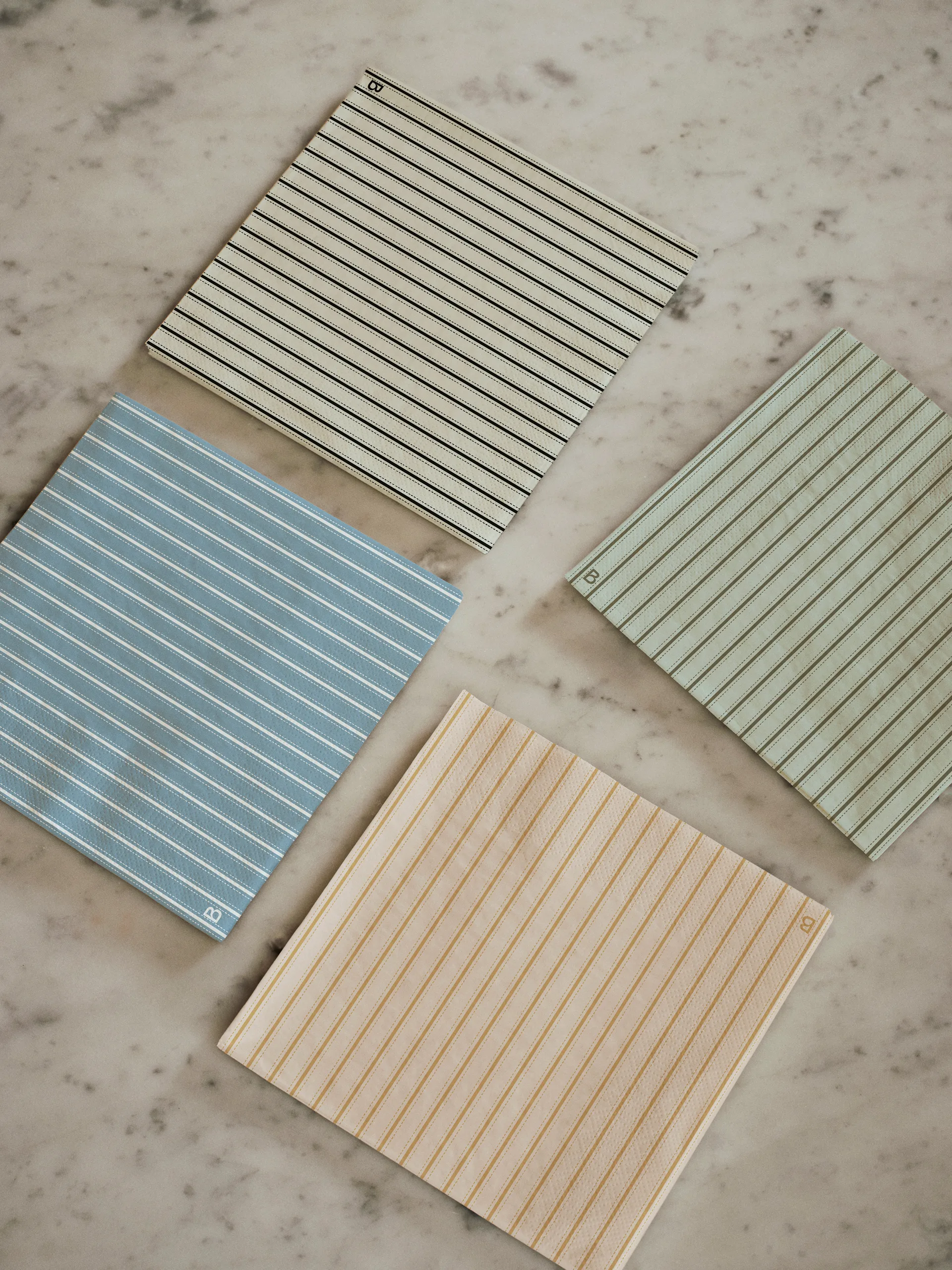 Dolly pappersservetter 33x33 cm 20-pack, Soft pink-cinnamon sand Broste Copenhagen