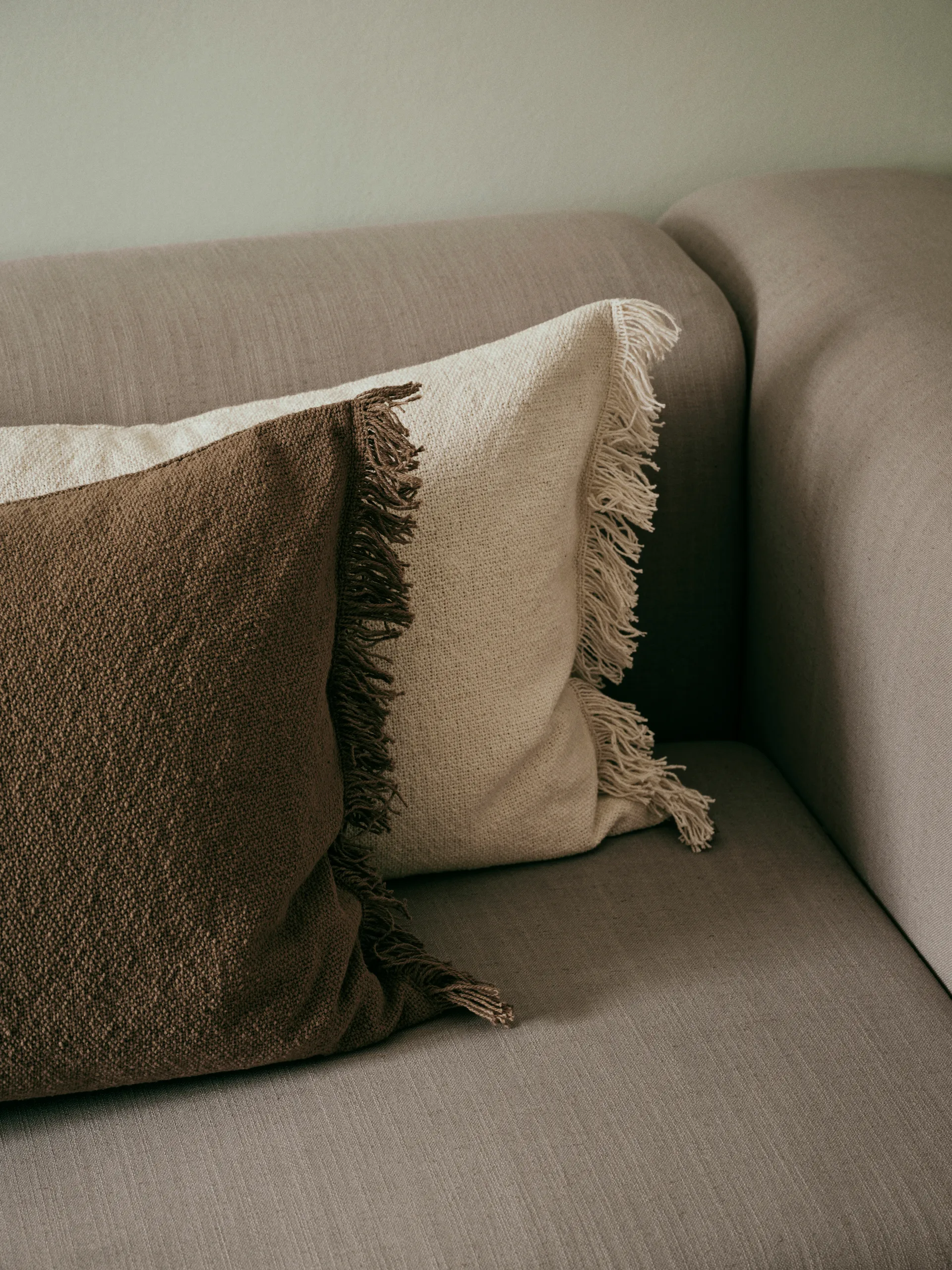 Ebba kuddfodral, Light beige, 40x60 cm Broste Copenhagen