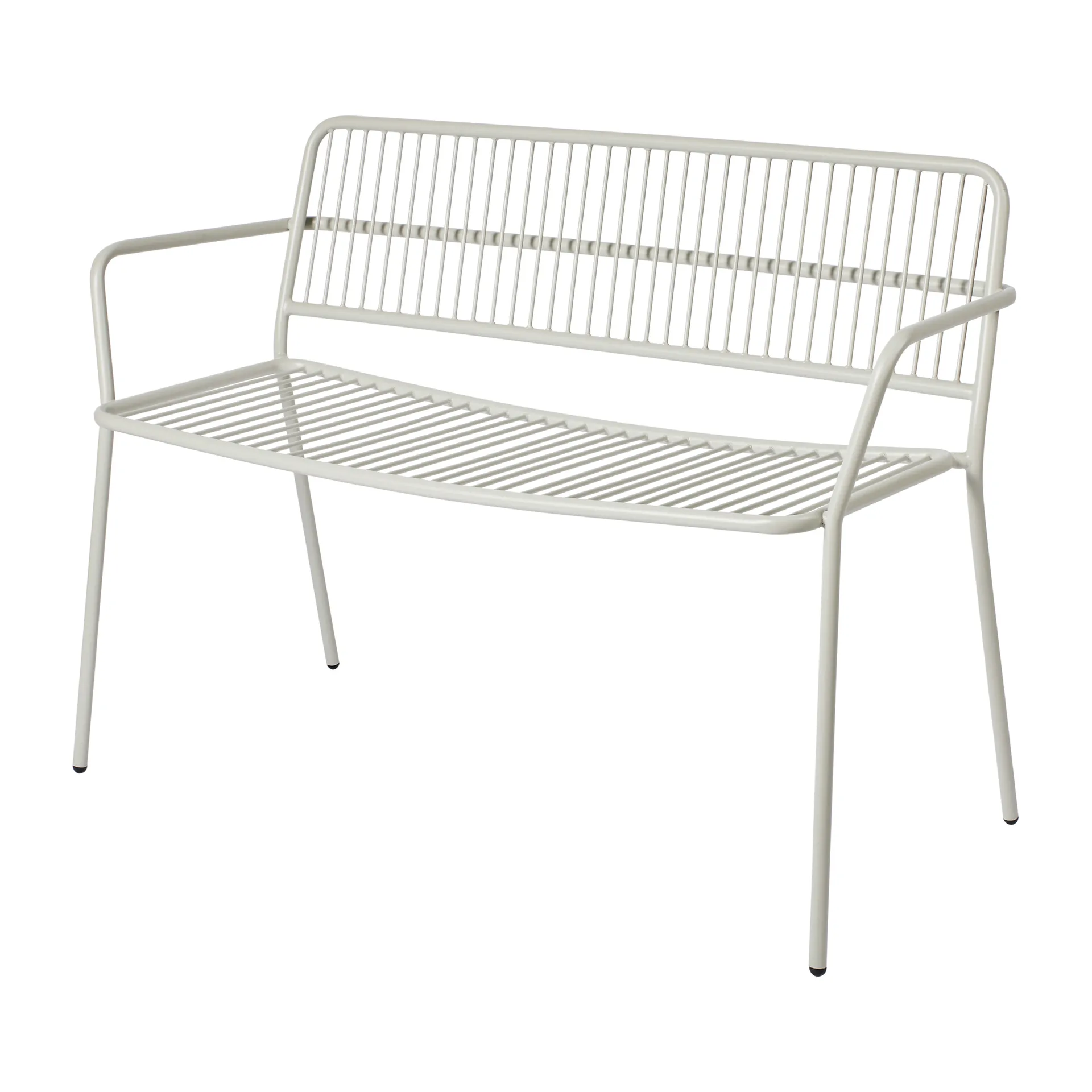 Eden bänk med armstöd, Beige grey Broste Copenhagen