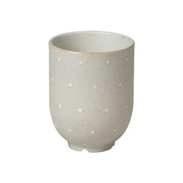 Eli mugg 20 cl - Matte soft light grey dots - Broste Copenhagen