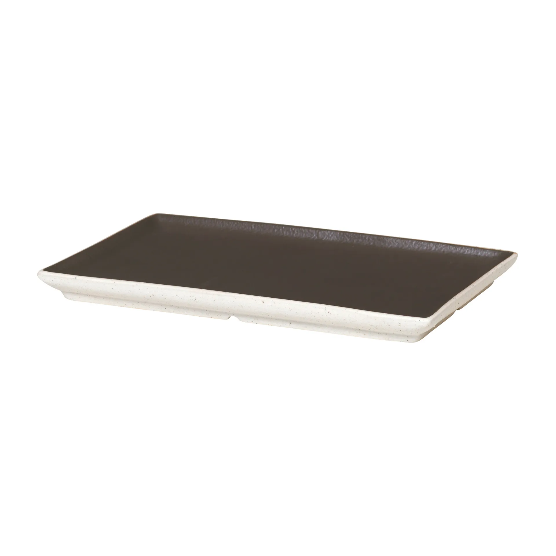 Eli tallrik 12x20 cm, Matte charcoal Broste Copenhagen