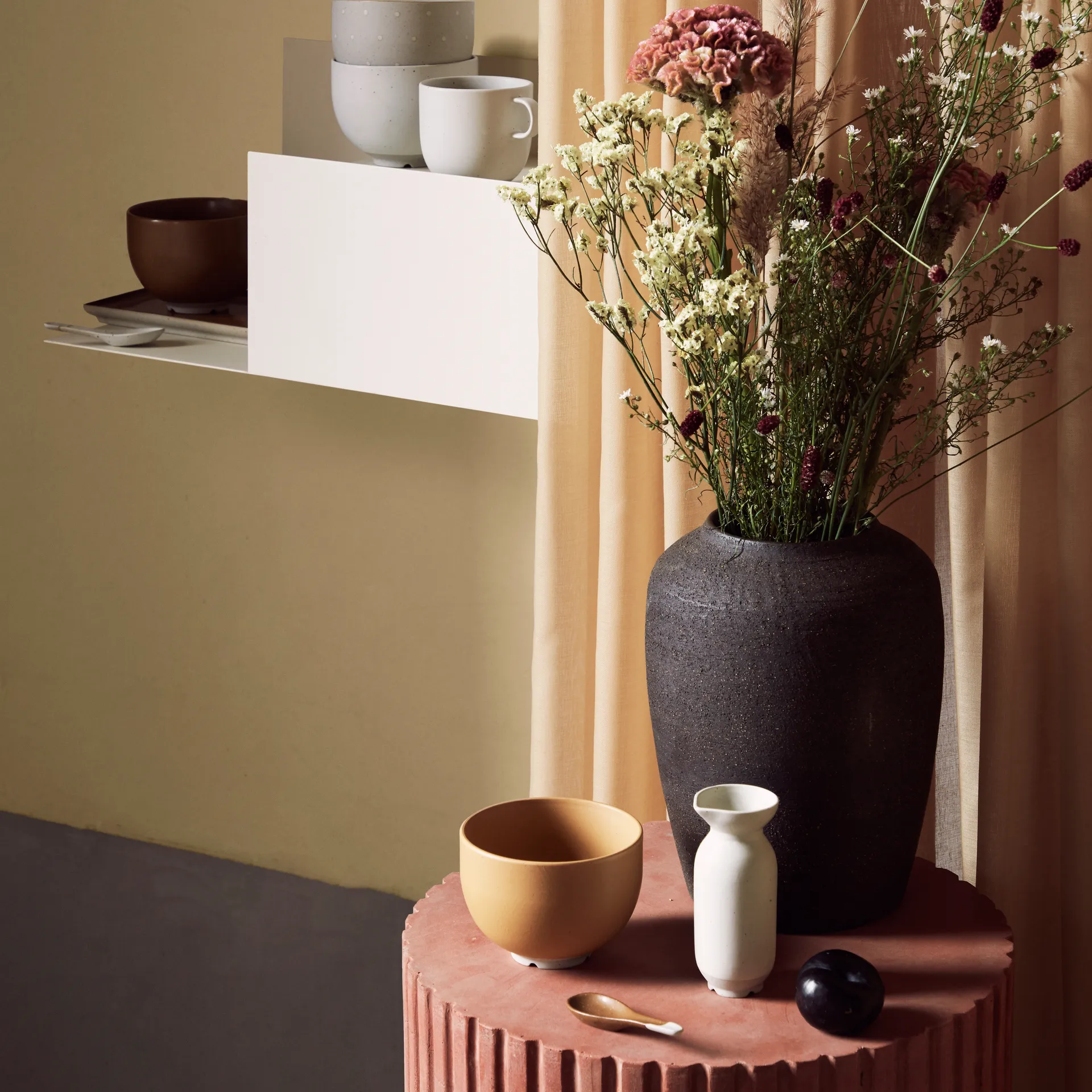 Eli tesked 9,2 cm, Caramel brown Broste Copenhagen