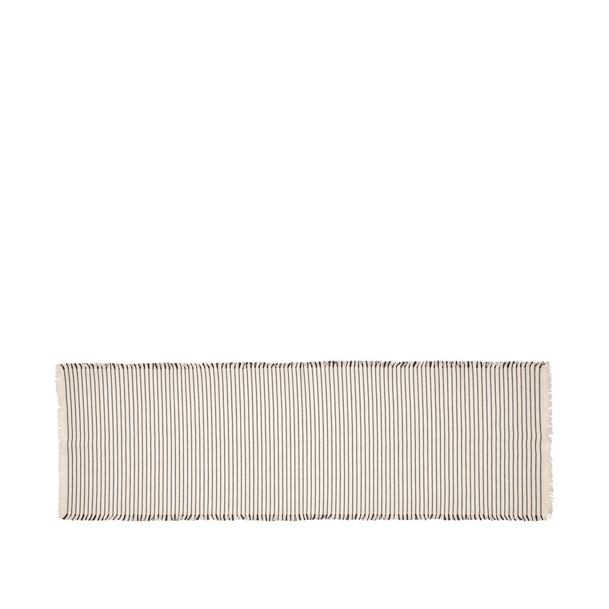 Broste Copenhagen Elouise löpare 140 cm Benvit-svart