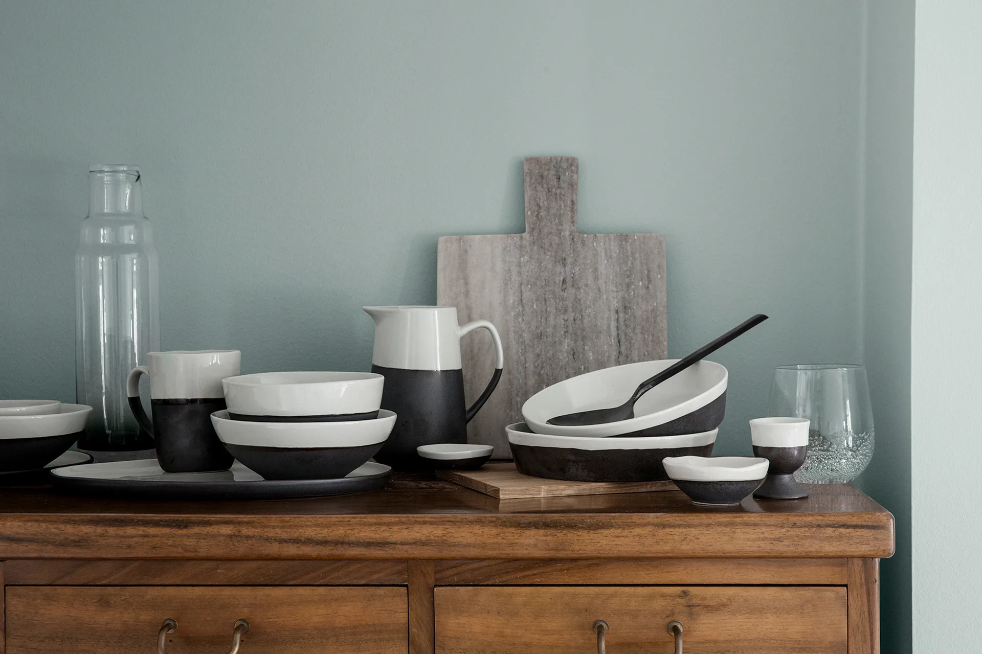 Esrum sopptallrik Ø19 cm, Ivory-grey Broste Copenhagen