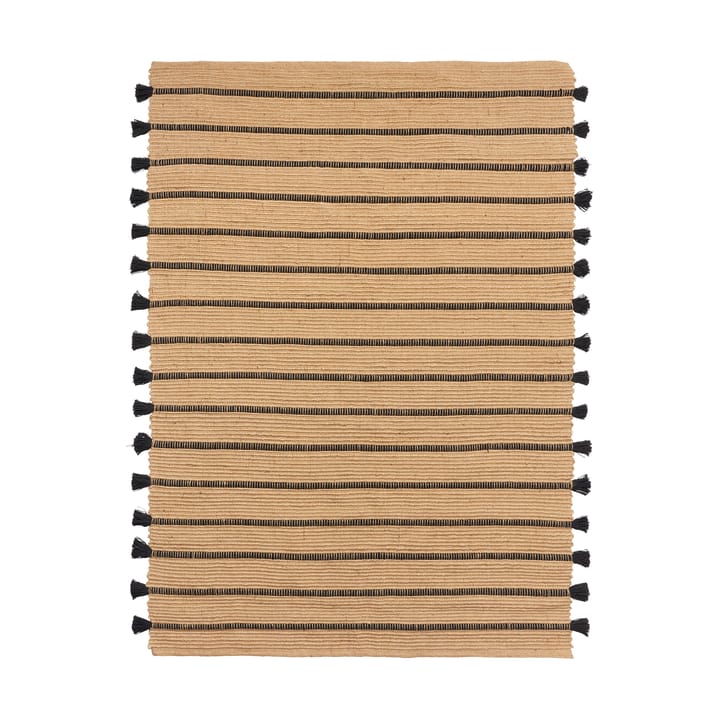 Ezra matta 140x200 cm - Natural-black - Broste Copenhagen