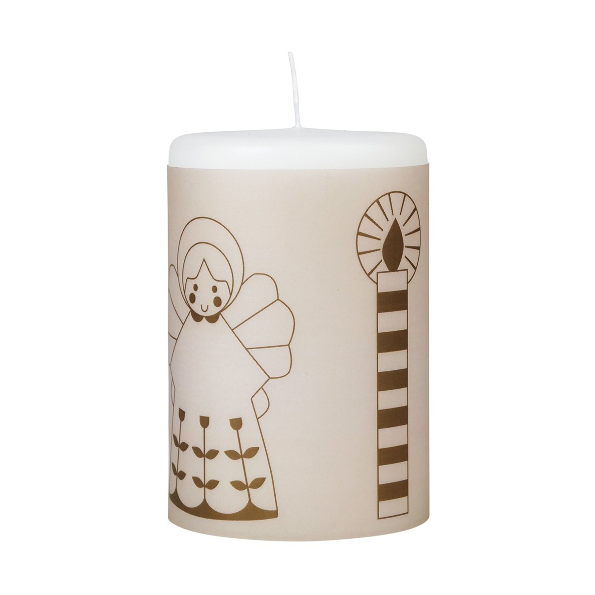 Broste Copenhagen Fairy Tale ljus 12 cm Vit-grön | Skandinavisk Design | Ljus | Vit