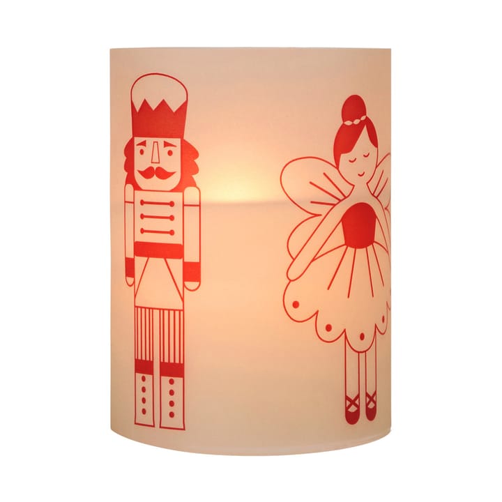 Fairy Tale ljus 12 cm, Vit-röd Broste Copenhagen