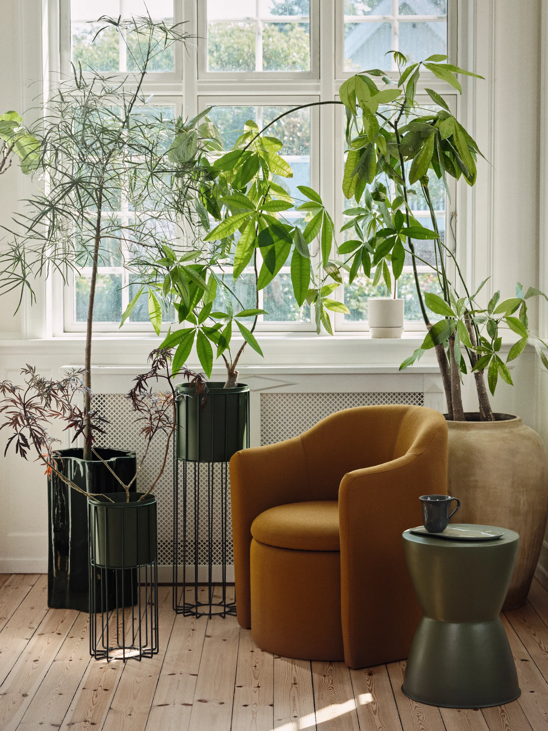 Fenja kruka med ställning 2 delar, Green Broste Copenhagen