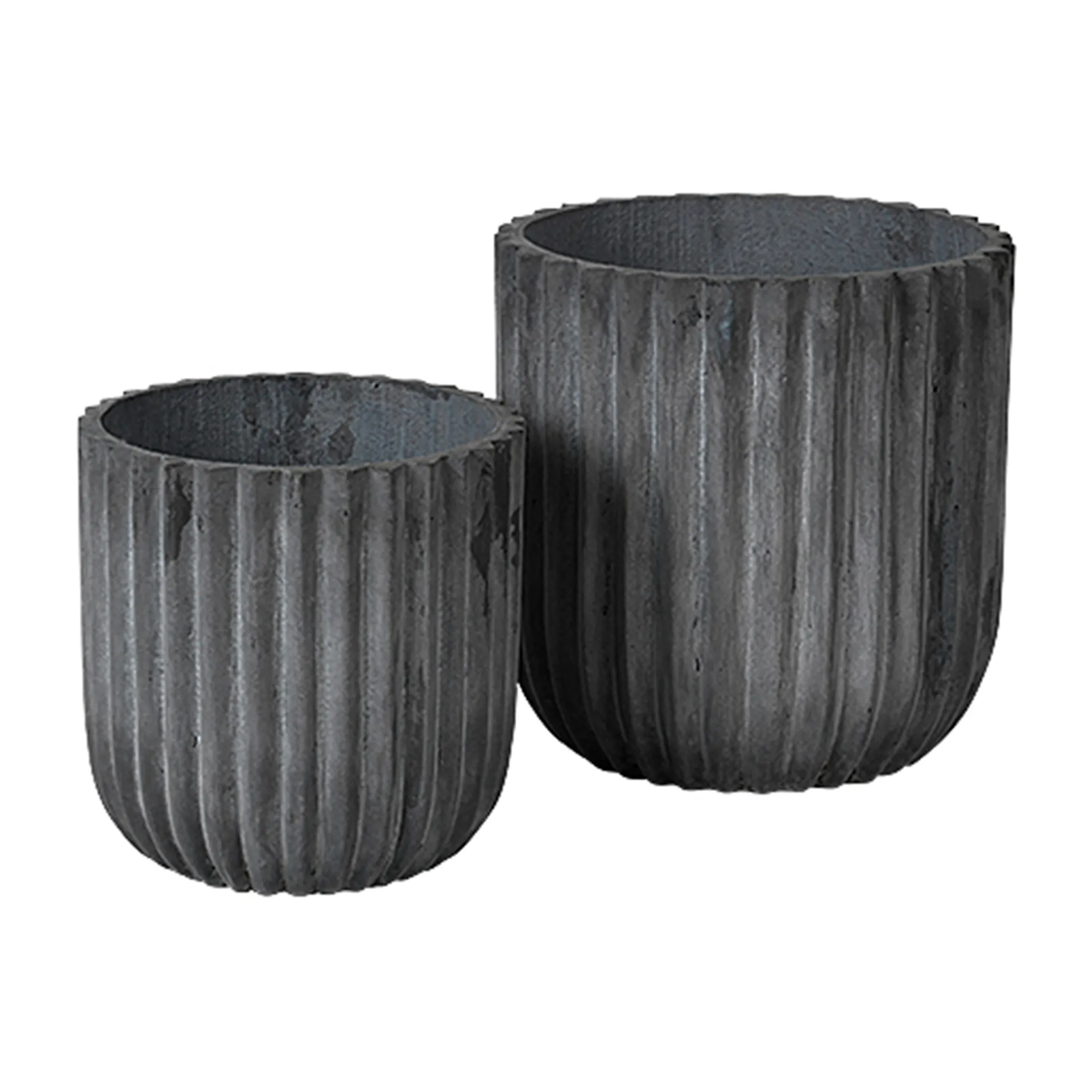 Fiber kruka 2-pack, Charcoal Broste Copenhagen