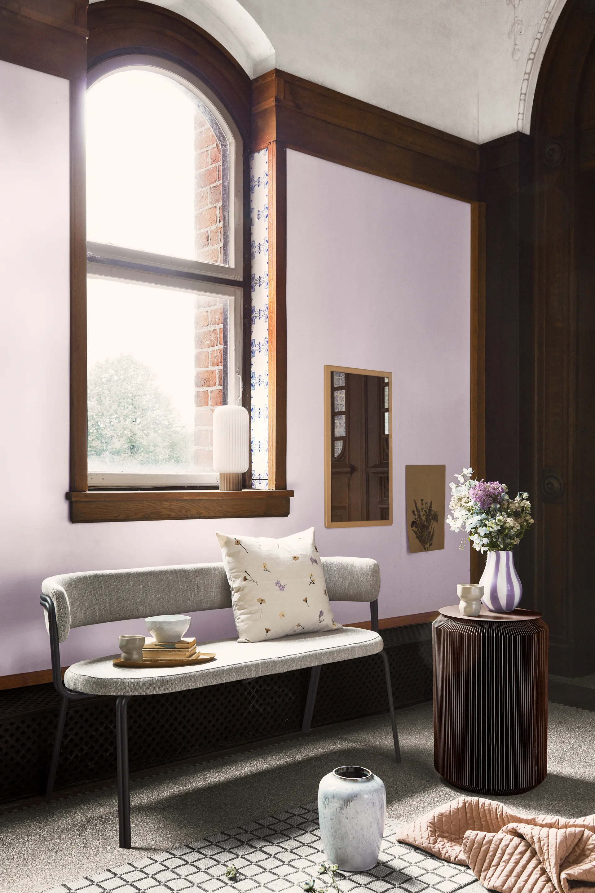 Flora kuddfodral 50x50 cm, Multi Broste Copenhagen