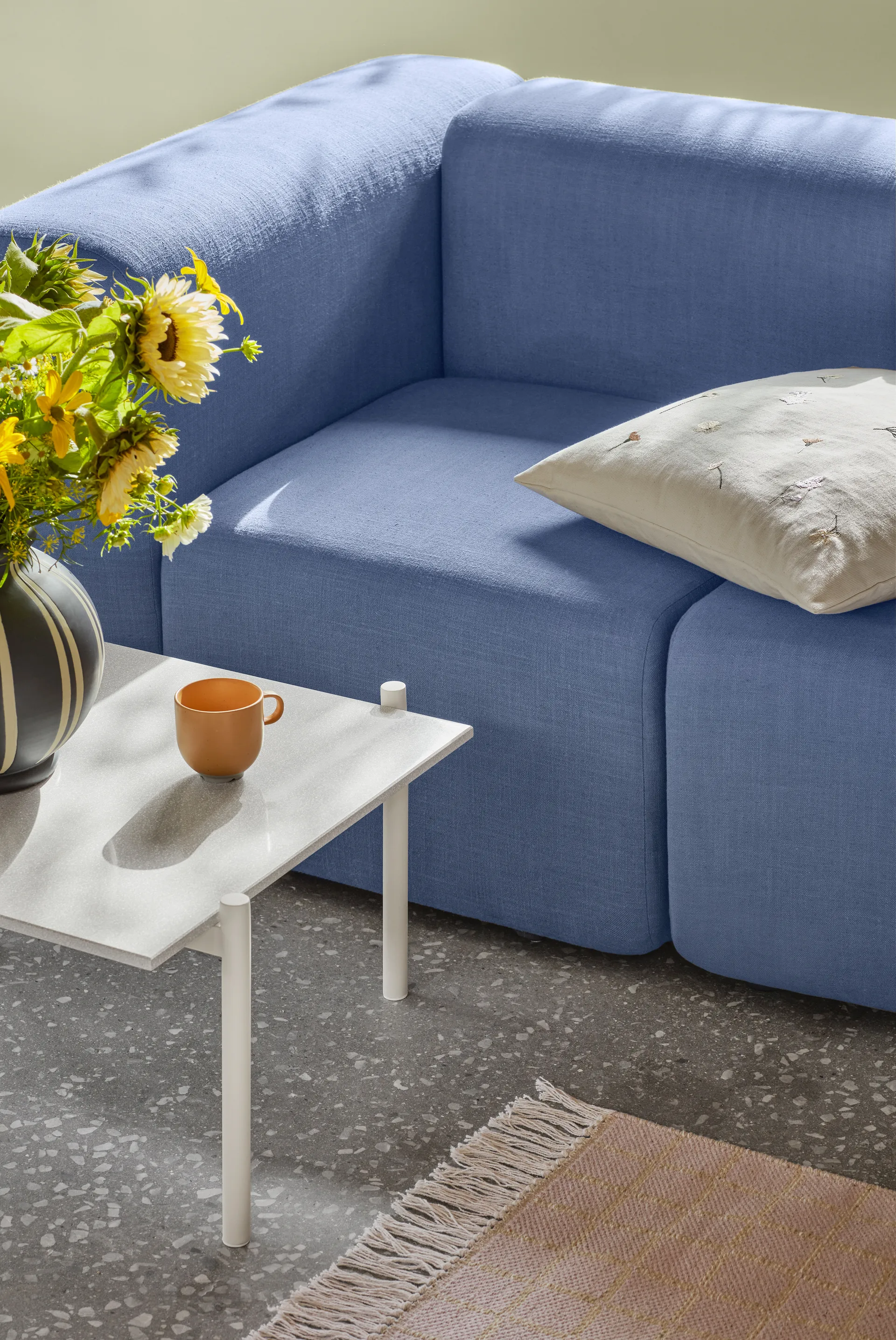 Flora kuddfodral 50x50 cm, Multi Broste Copenhagen