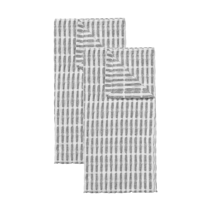 Folke kökshandduk 50x70 cm 2-pack - Black-natural - Broste Copenhagen