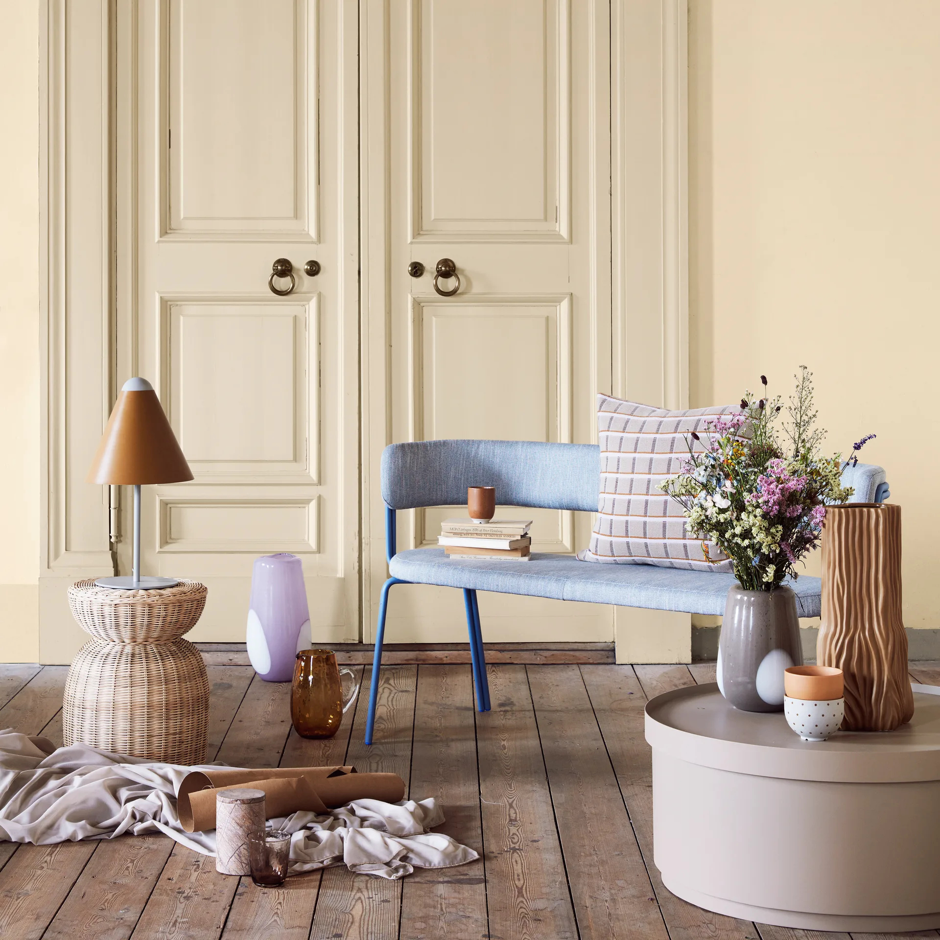 Gine lampfot, Light grey Broste Copenhagen