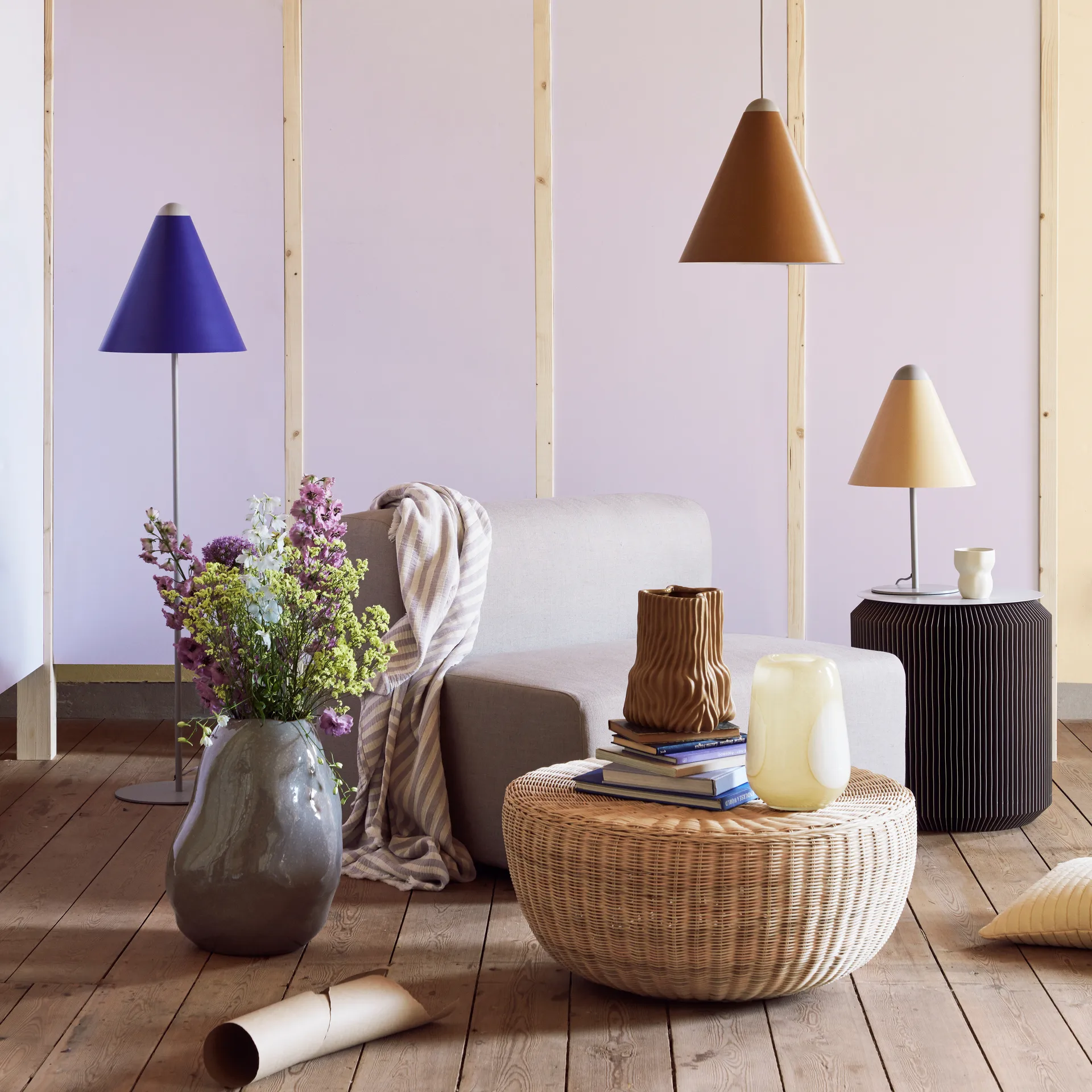 Gine lampupphängning, Light grey Broste Copenhagen