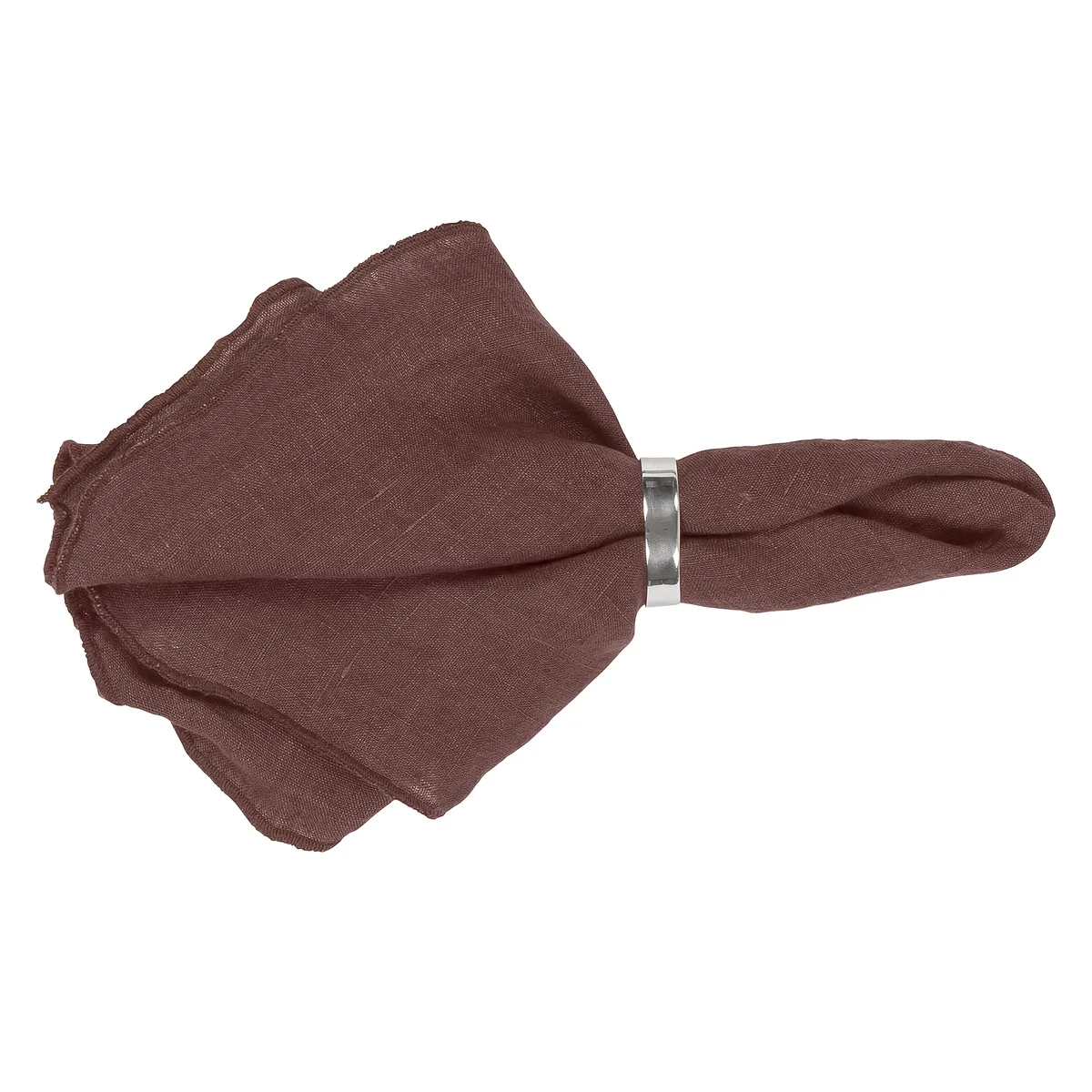 Broste Copenhagen Gracie linneservett aubergine
