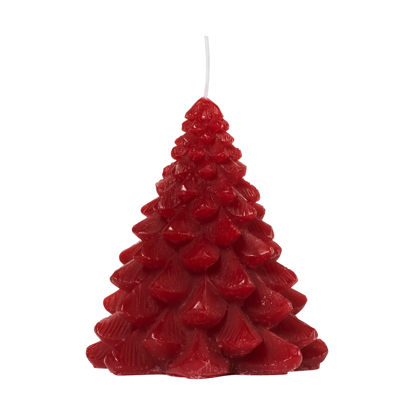 Granny Christmas tree ljus Ø9x10 cm, Burgundy Broste Copenhagen