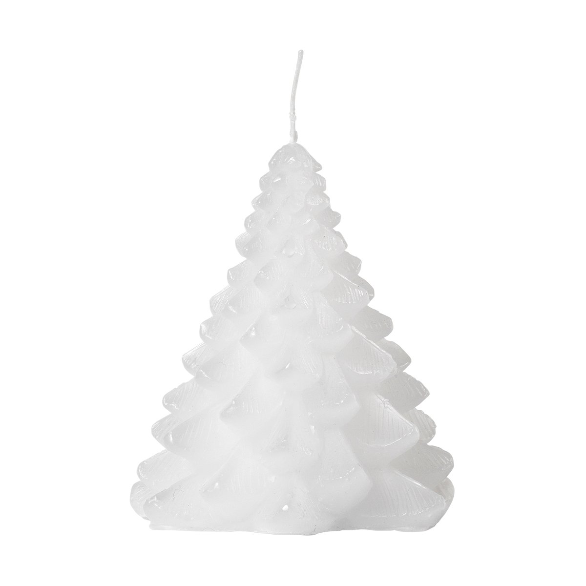 Broste Copenhagen Granny Christmas tree ljus 9x10 cm Pure White