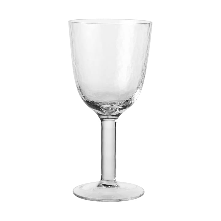 Hammered vitvinsglas 30 cl - Klar - Broste Copenhagen